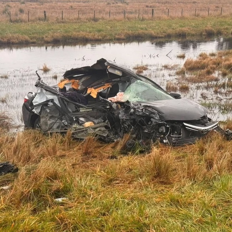 Un olavarriense involucrado en un fuerte accidente en la Ruta 3